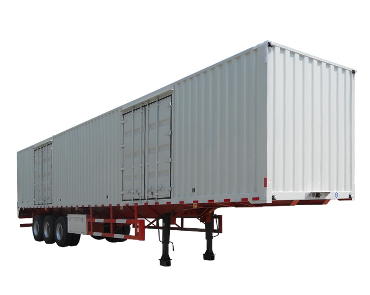 China manufacturer cargo box semi trailer for sale